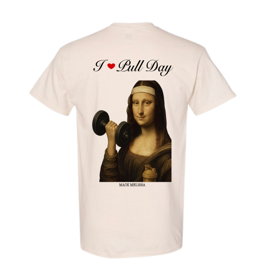 Mona Lisa Pull Day Workout T-Shirt